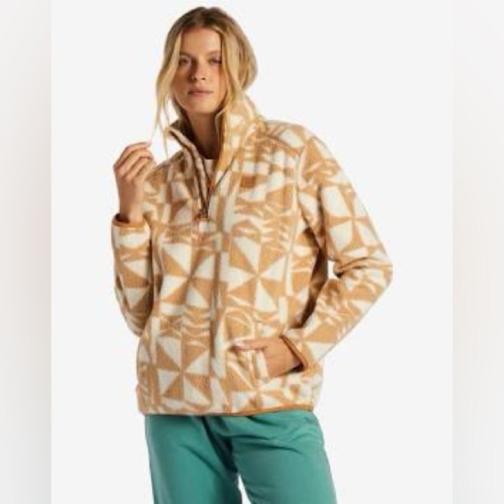 NWT Billabong Women's A/Div Boundary Mock 3 Half-Zip Pullover Sweatshirt Medium